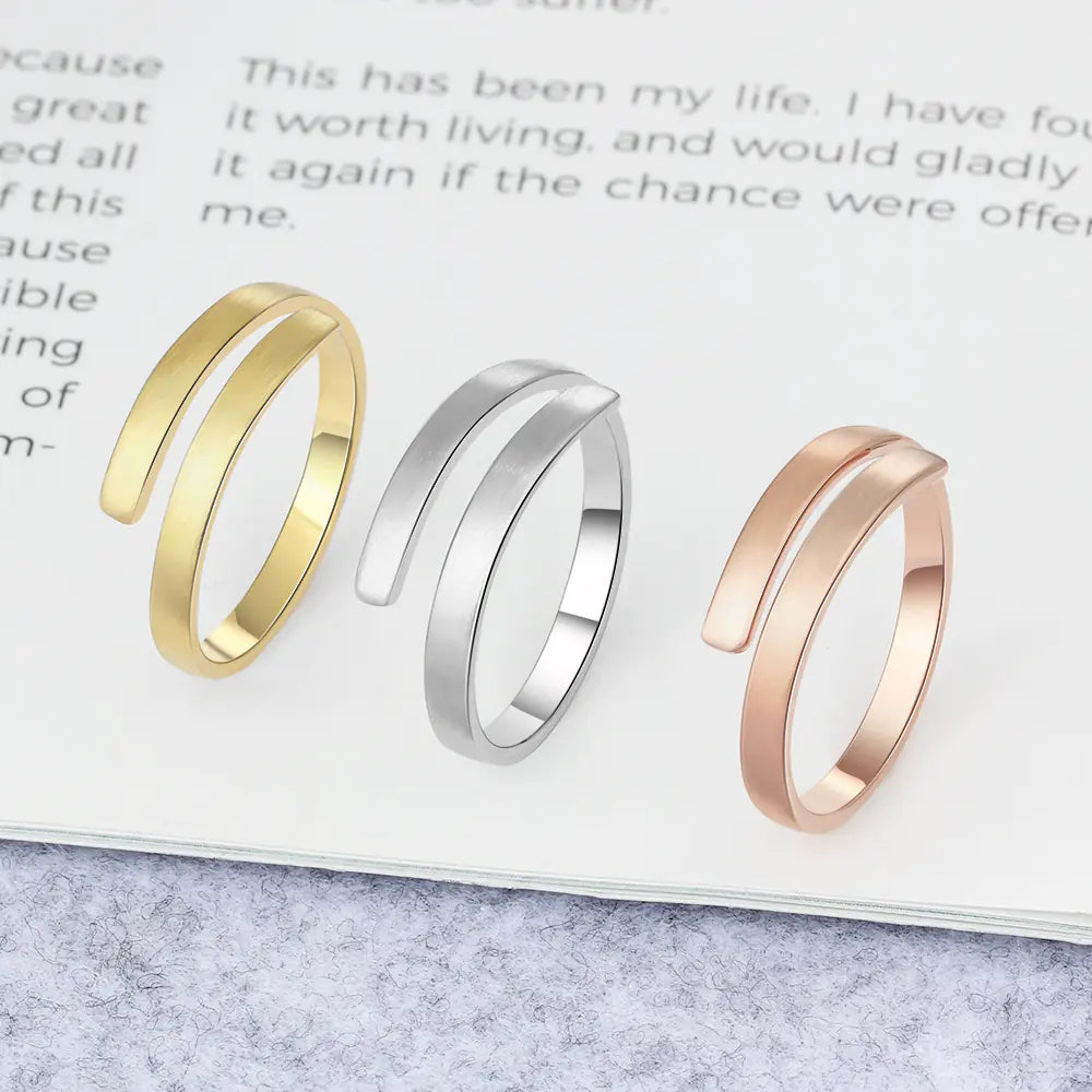 Anillo personalizable acero inoxidable